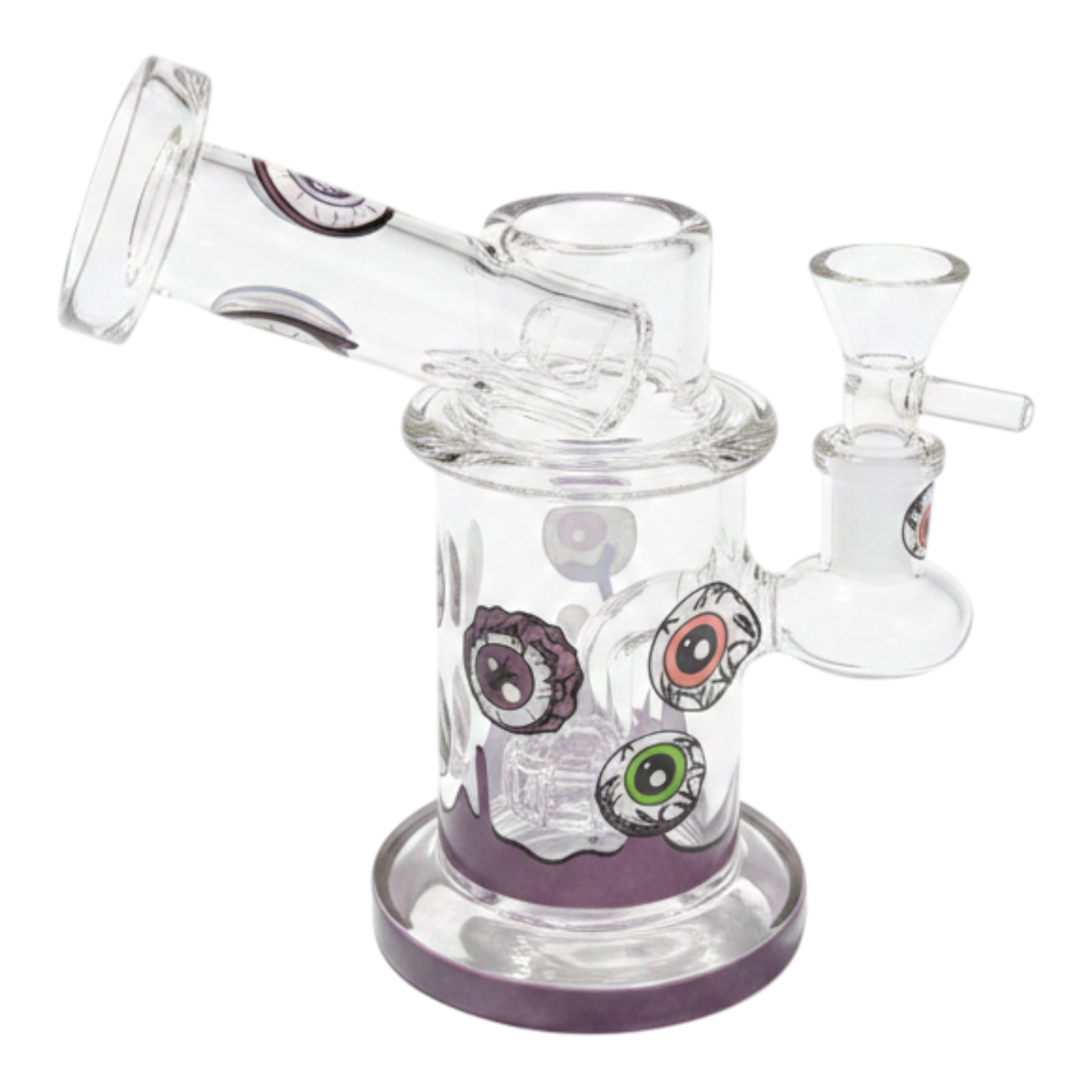 WATER PIPE 7 INCH BEND TUBE EYES PRINTED