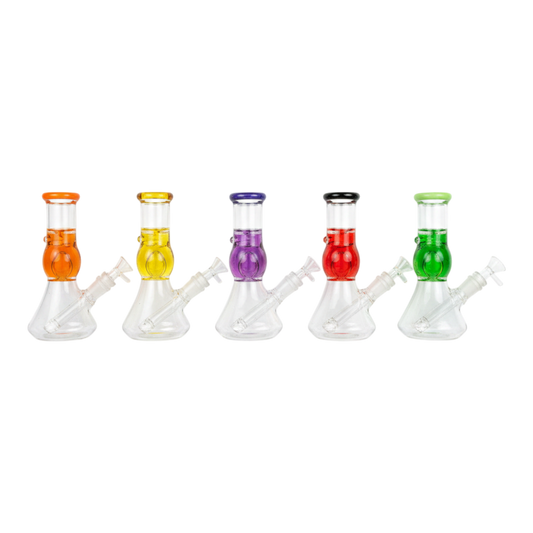 WATER PIPE 8 INCH BEAKER WITH LIQUID INSIDE