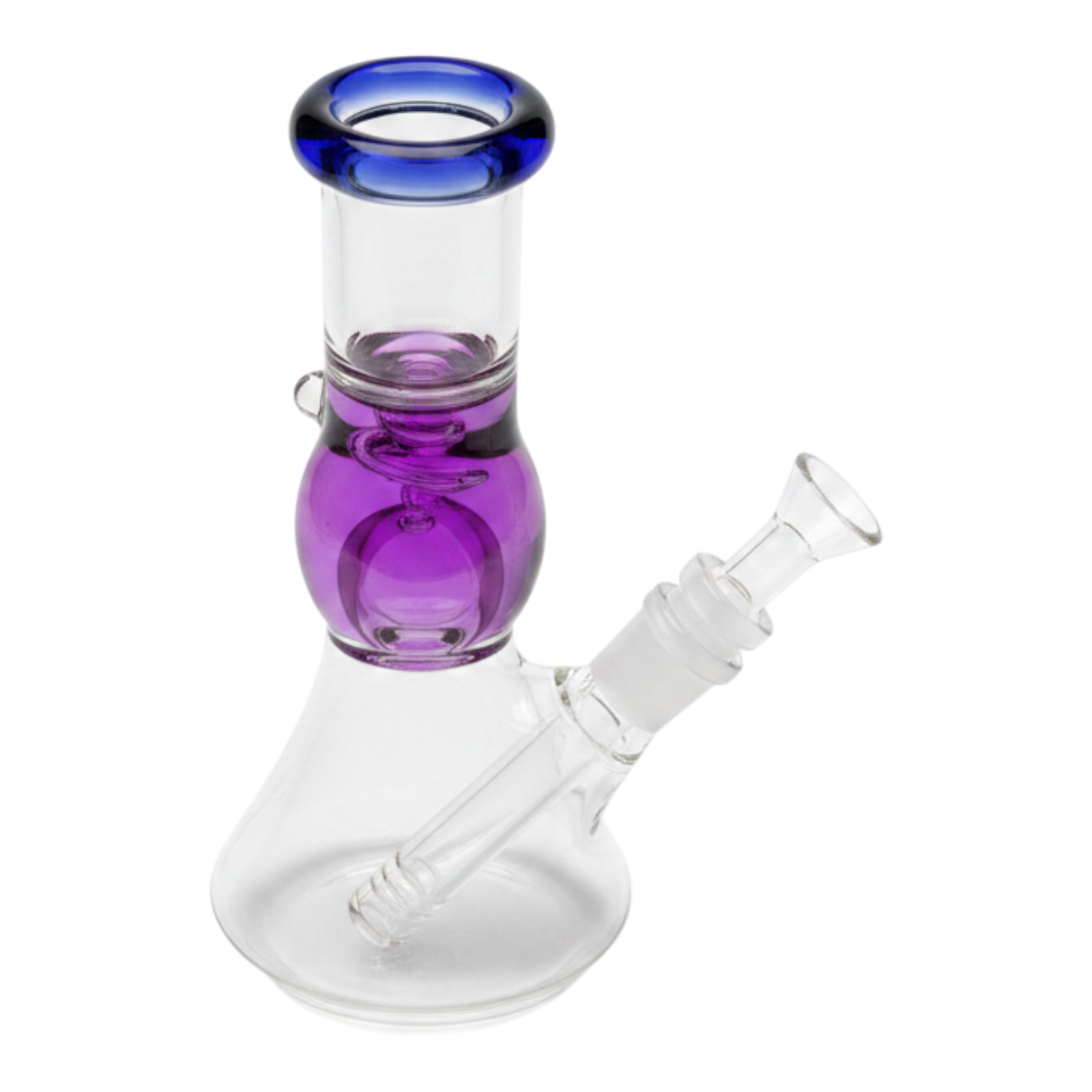 WATER PIPE 8 INCH BEAKER WITH LIQUID INSIDE