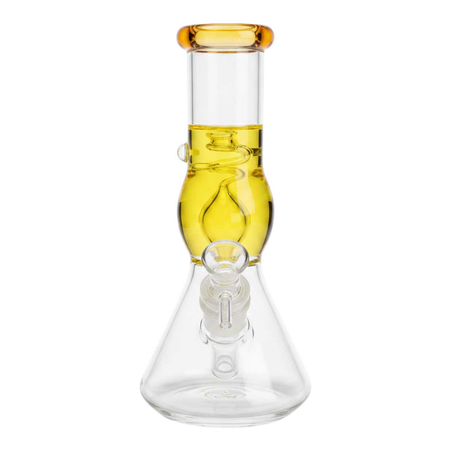 WATER PIPE 8 INCH BEAKER WITH LIQUID INSIDE