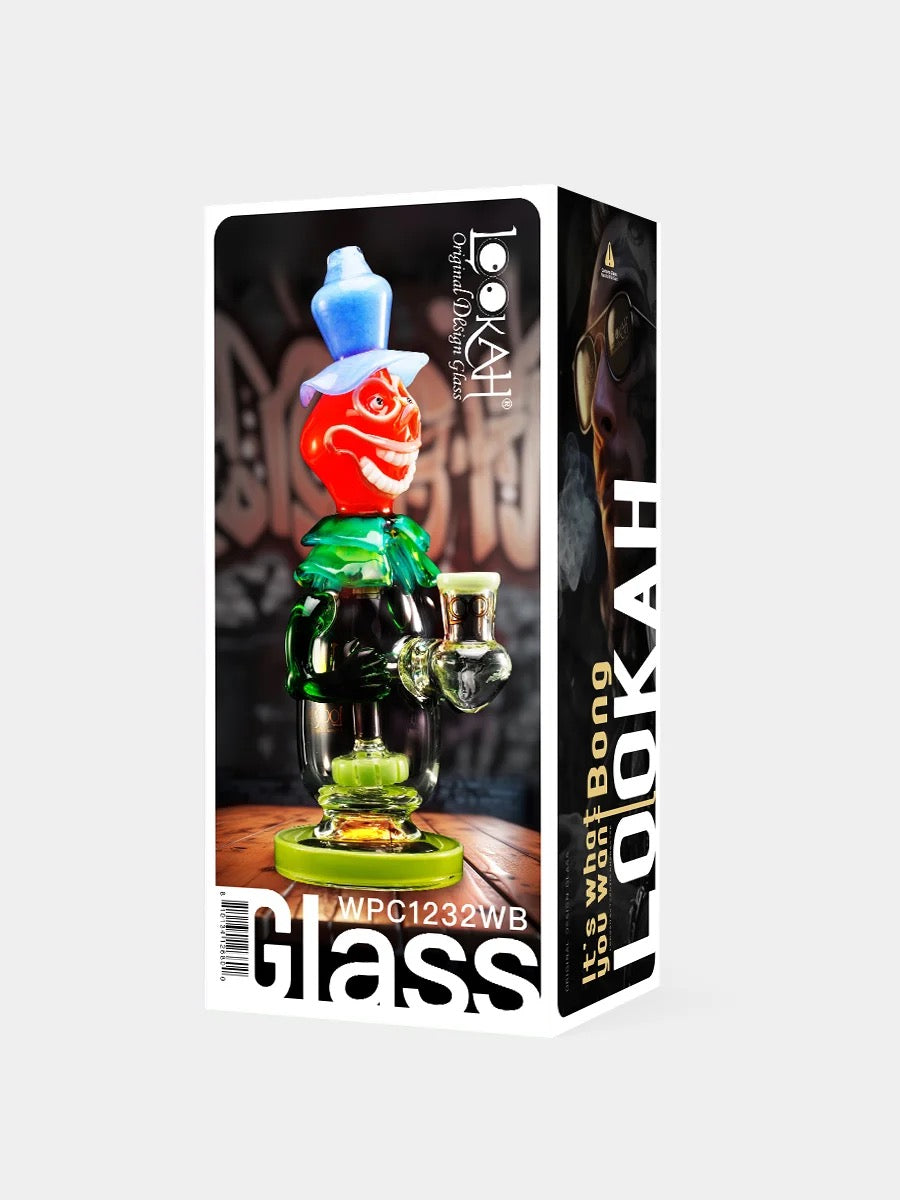 Lookah Bong 9.5" Face-Painted Clown Water Pipe