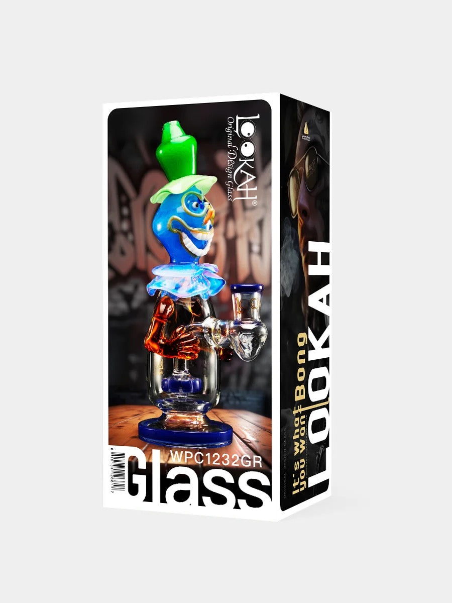 Lookah Bong 9.5" Face-Painted Clown Water Pipe