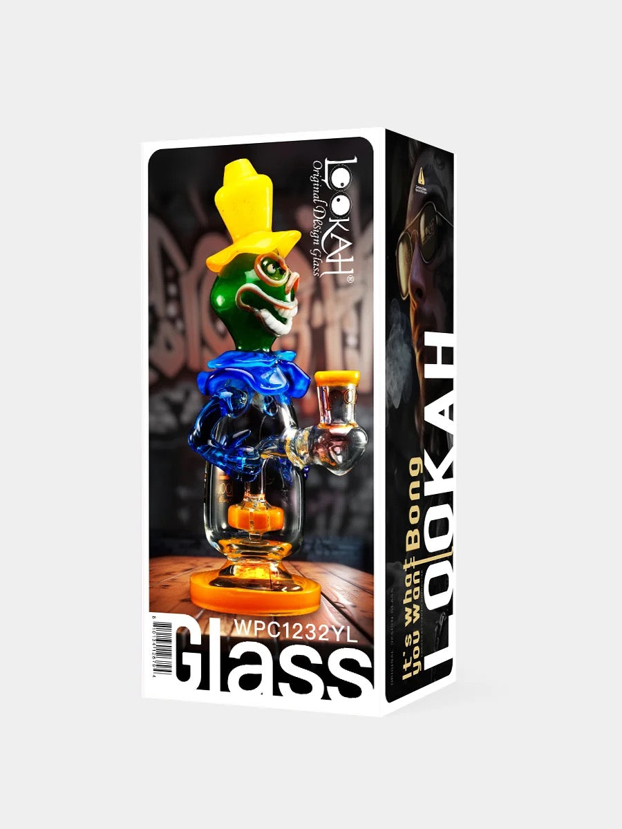 Lookah Bong 9.5" Face-Painted Clown Water Pipe