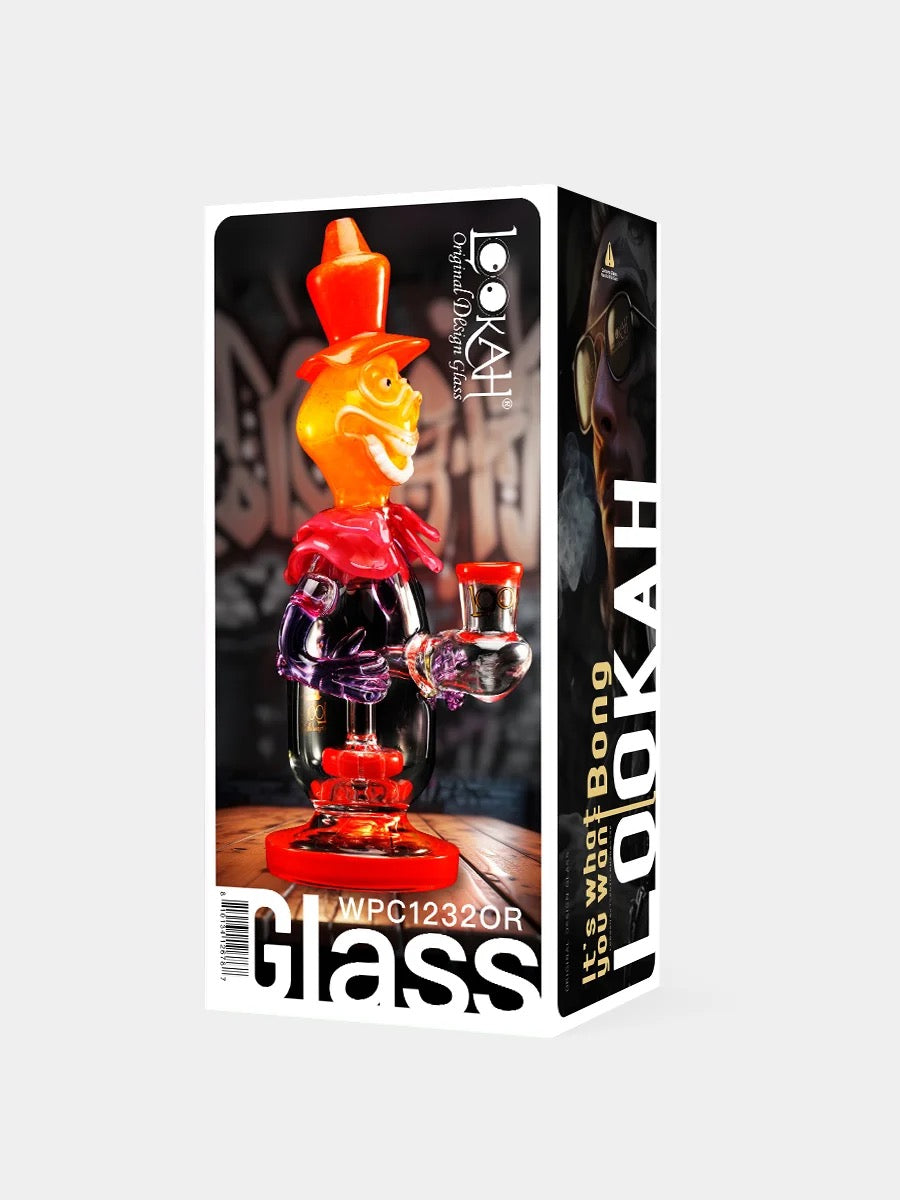 Lookah Bong 9.5" Face-Painted Clown Water Pipe