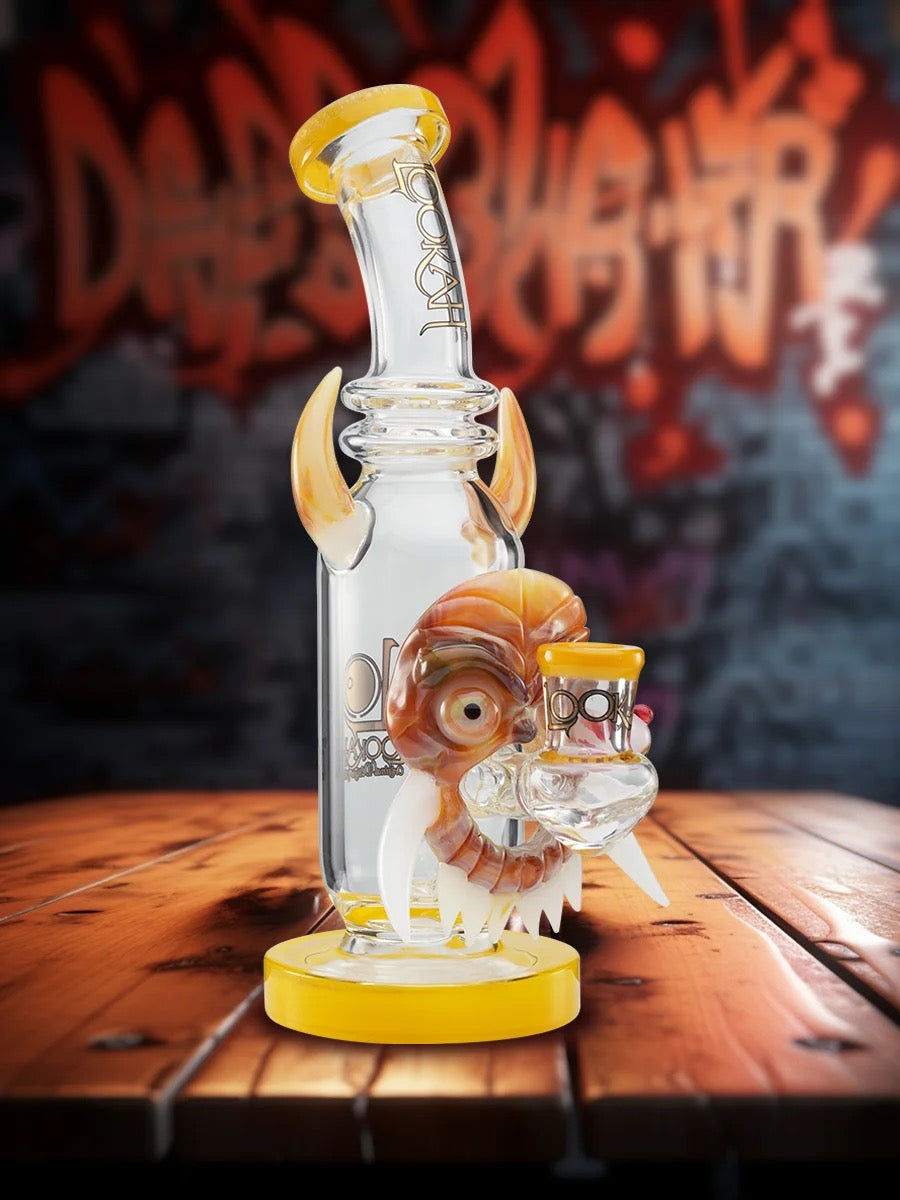 Lookah Bong 9.5" Bull Horn Mask Water Pipe