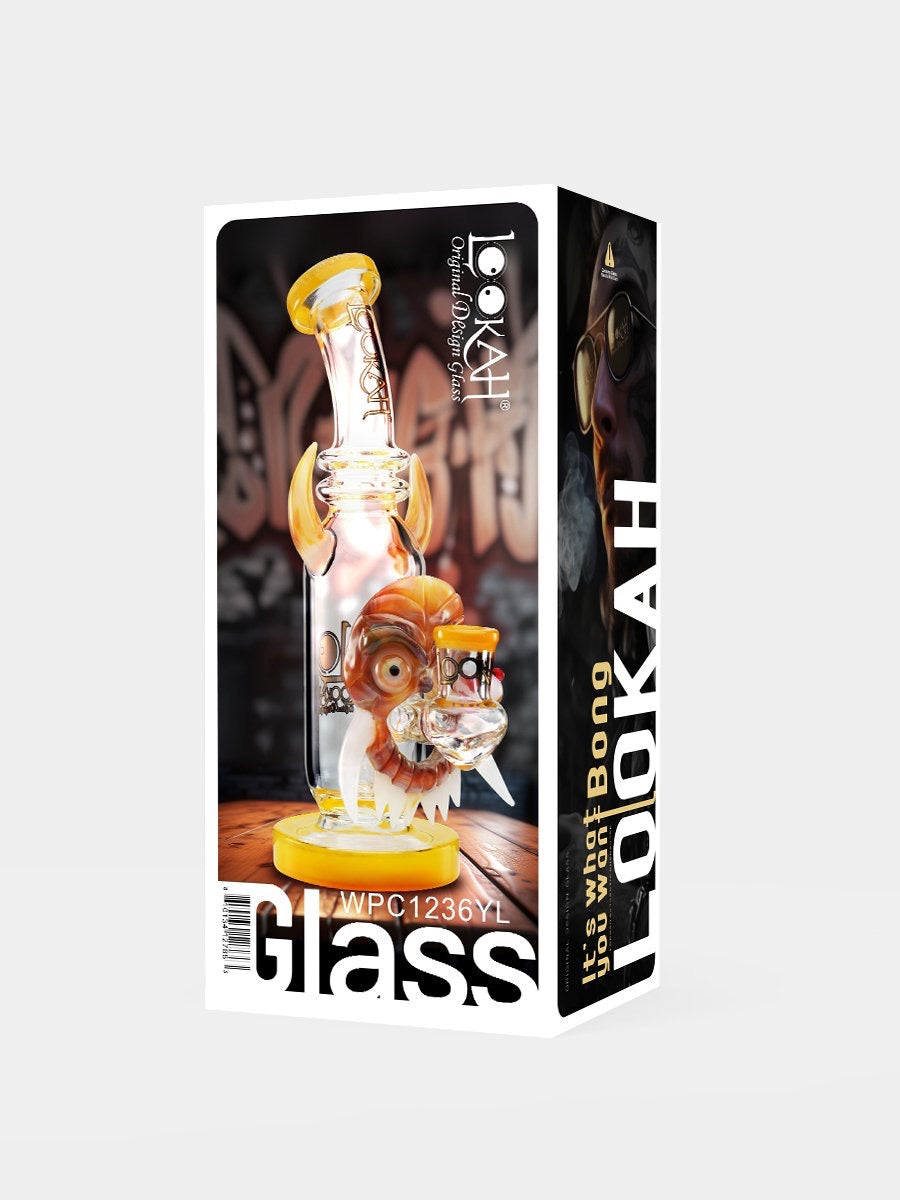 Lookah Bong 9.5" Bull Horn Mask Water Pipe