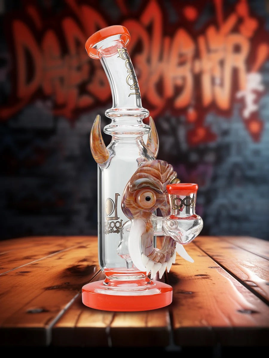 Lookah Bong 9.5" Bull Horn Mask Water Pipe