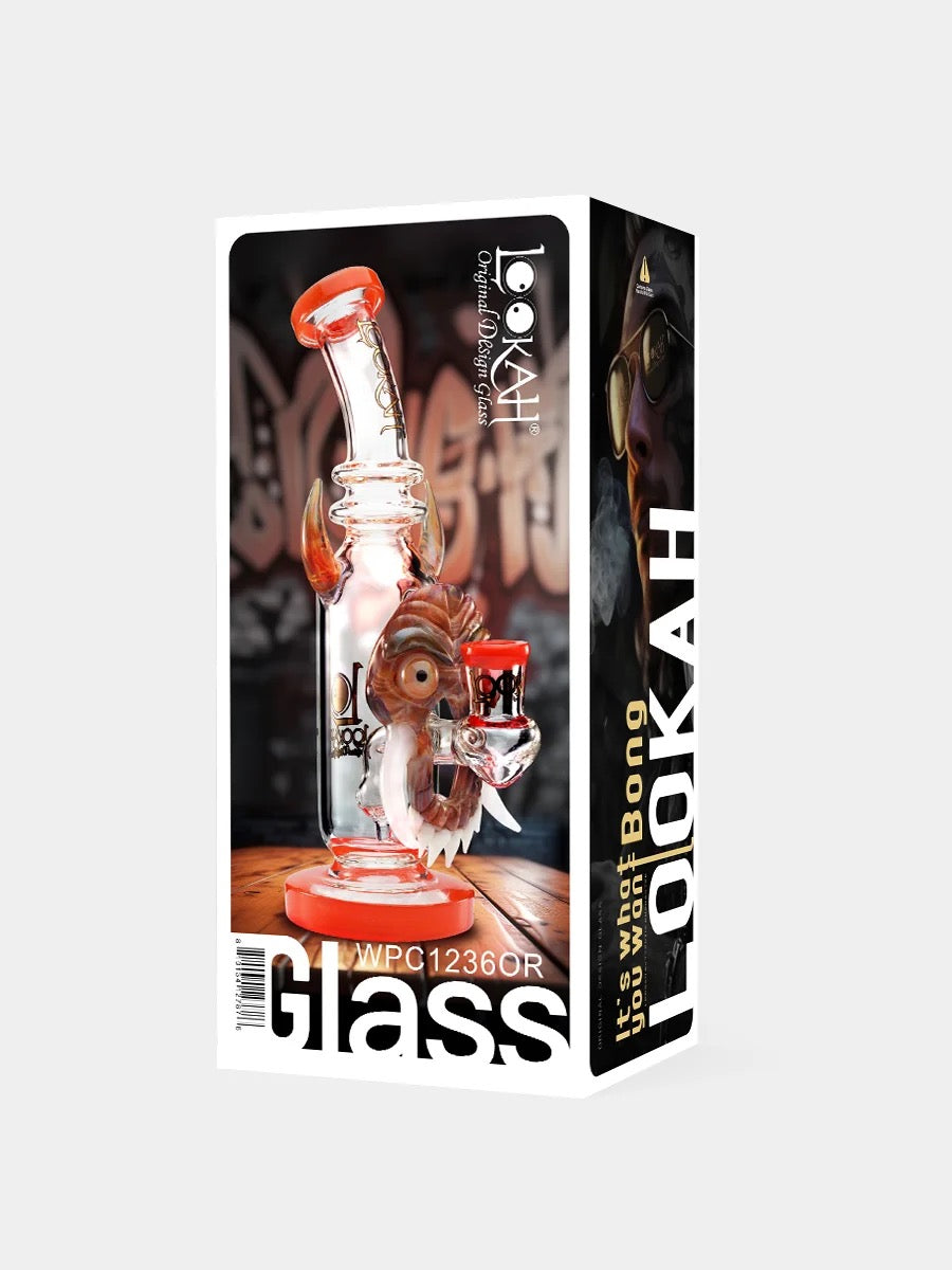 Lookah Bong 9.5" Bull Horn Mask Water Pipe