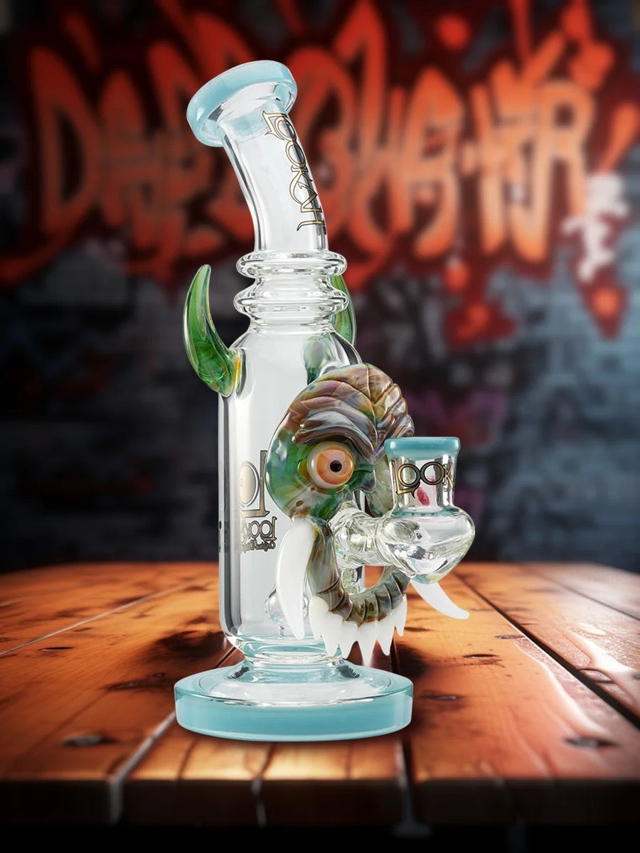 Lookah Bong 9.5" Bull Horn Mask Water Pipe