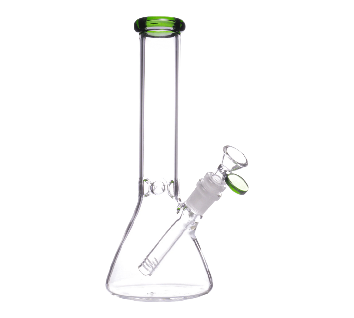 10" Color Mouth Clear Beaker Water Pipe