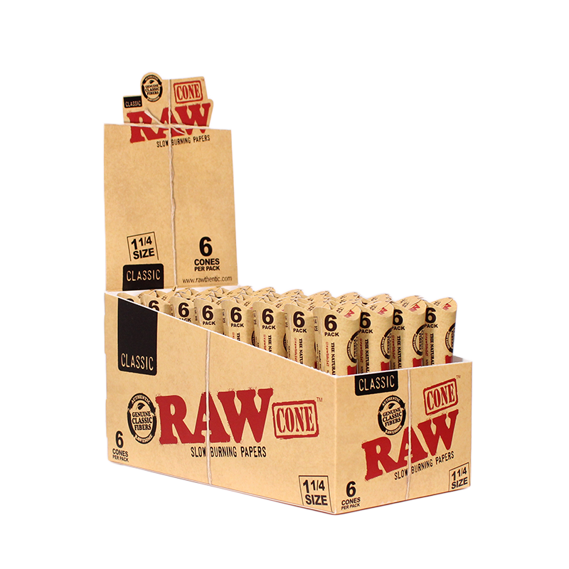 RAW Classic 1 1/4 Cone 6pk