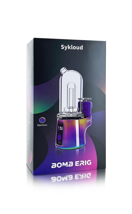 BOMB E-Rig Sykloud Portable Electric Dab Rig - Rainbow