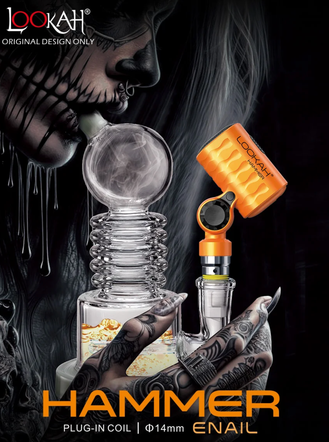 Lookah Hammer 14mm Portable Enail Banger for Dab Rig
