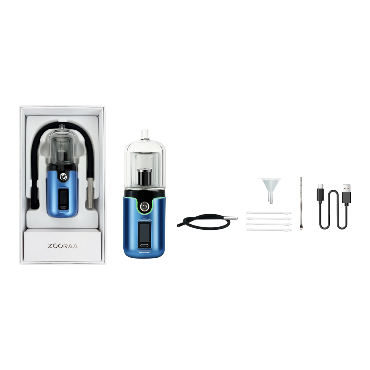 ZOORAA RIVO PORTABLE DRY HERB COMBUSTOR - BLUE