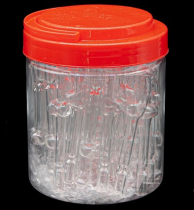 CHILLUMS PENIS 110MM CLEAR ( JAR OF 45 PIECES )