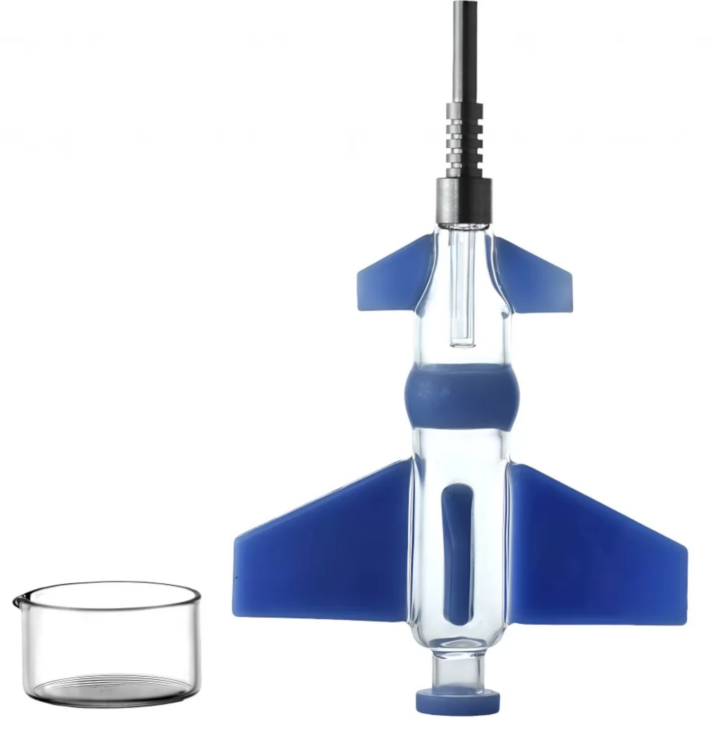 9" Fighter Jet Style Ceramic Tip Nectar Straw