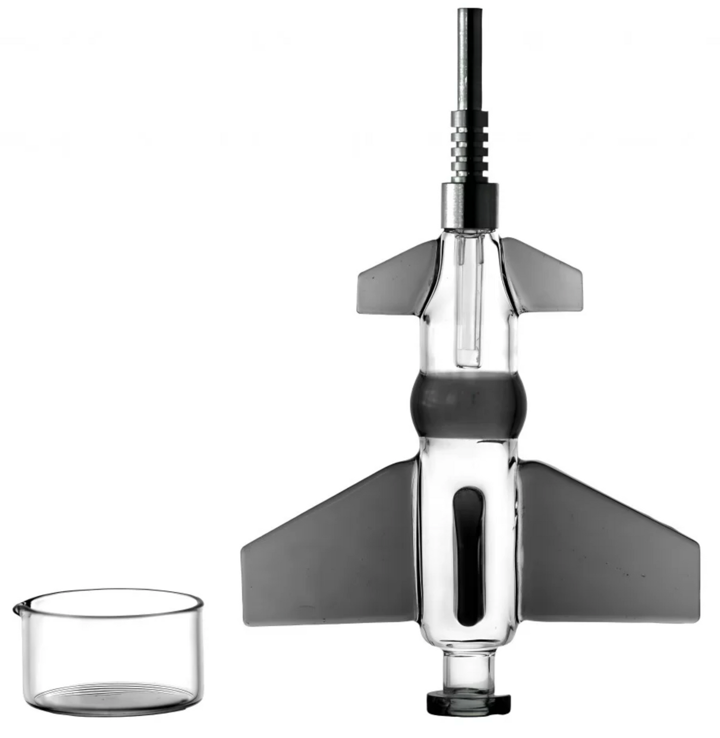 9" Fighter Jet Style Ceramic Tip Nectar Straw