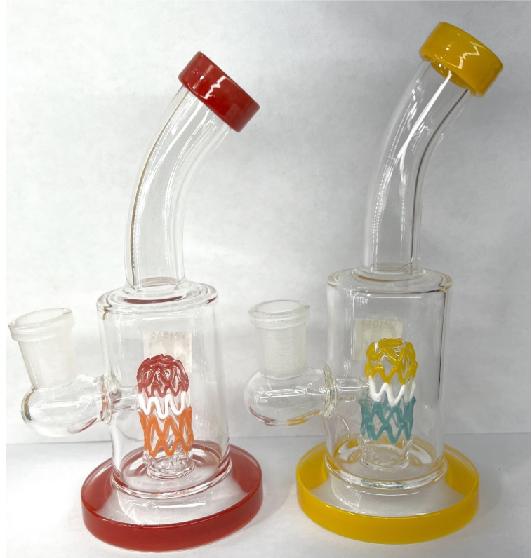 5 INCH WATER PIPE BEND TUBE WITH COLOR PERC INSIDE&nbsp;