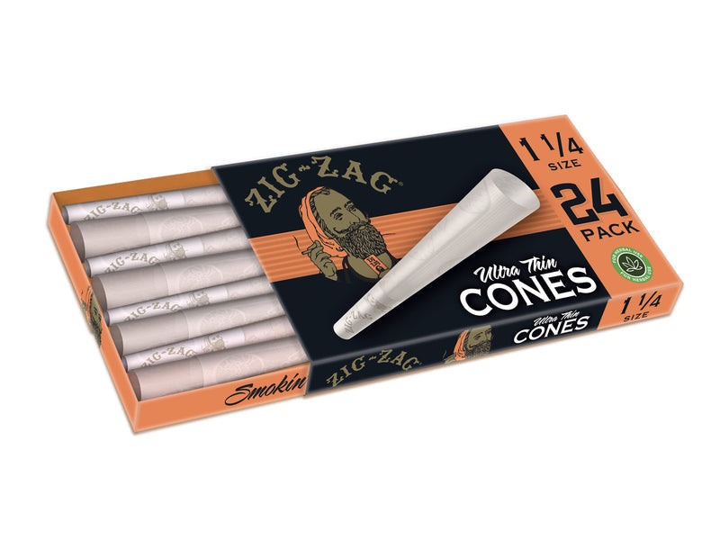 Zig-Zag Ultra Thin 1 1/4 Cones 24ct