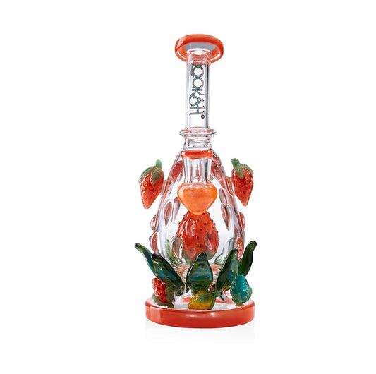 9" Lookah Orange Strawberry Water Pipe (WPC419-OR)
