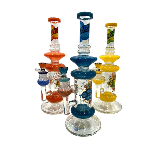 12" Tattoo Retro Art Design Water Pipe (C301)