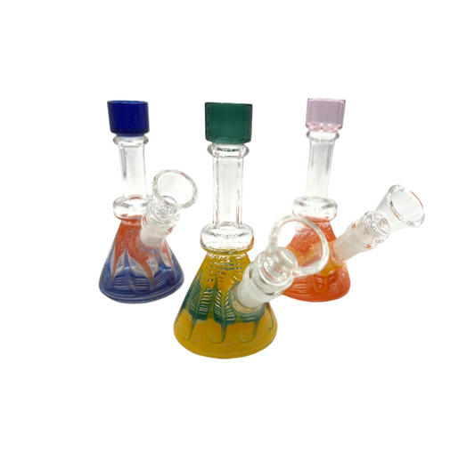 5" Mini Wrap & Rake Beaker Water Pipe