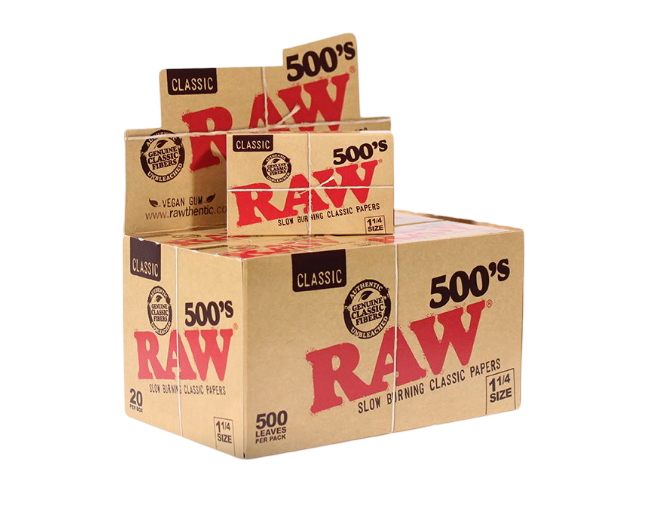 RAW Classic 500'S 1 1/4 Paper 20ct