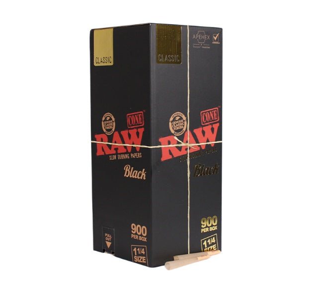 RAW Black 1 1/4 Cone 900ct