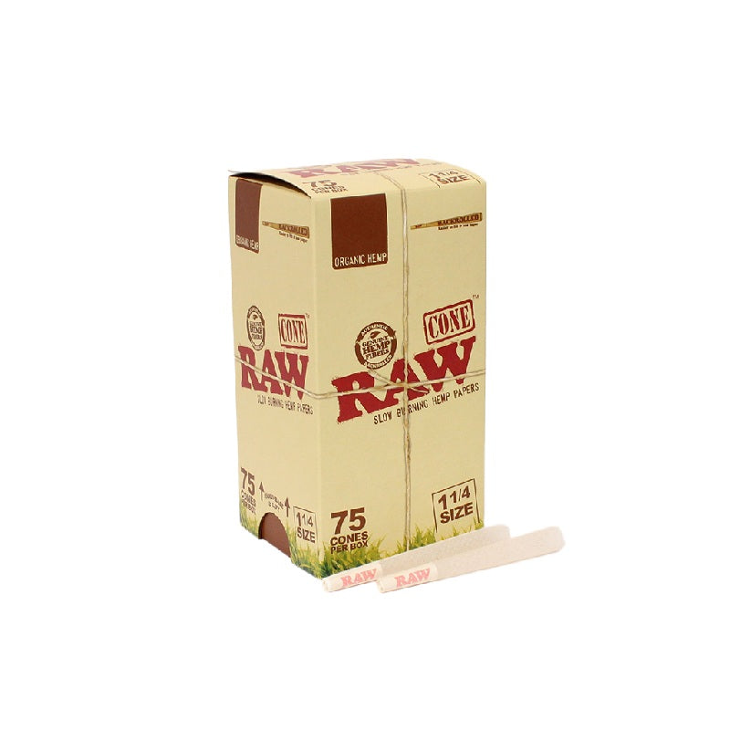 RAW Organic 1 1/4 Cone 75ct
