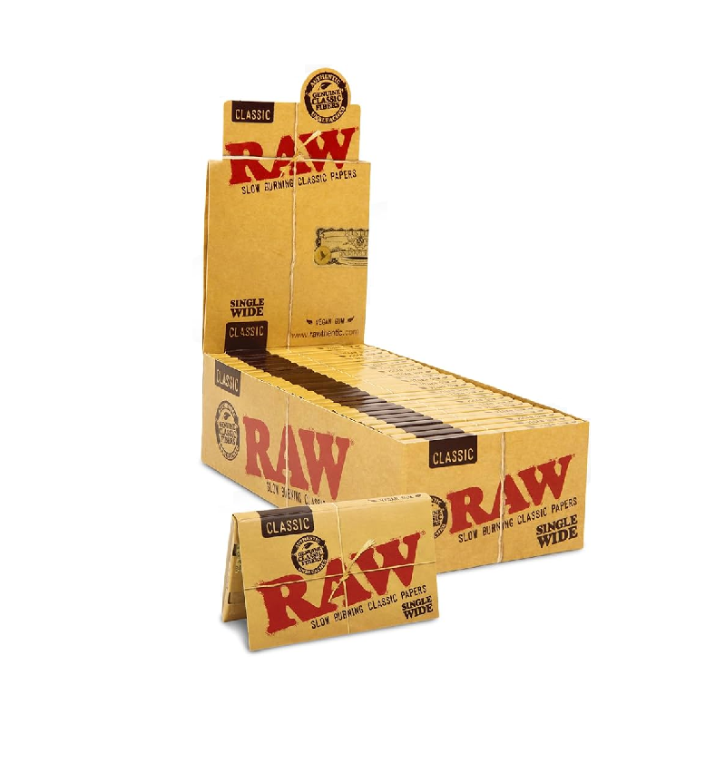 RAW Classic Single Wide Paper 25ct