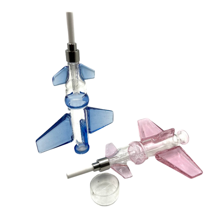 9" Fighter Jet Style Ceramic Tip Nectar Straw