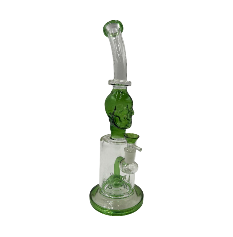 12" Skull Sea Mine Perc Water Pipe