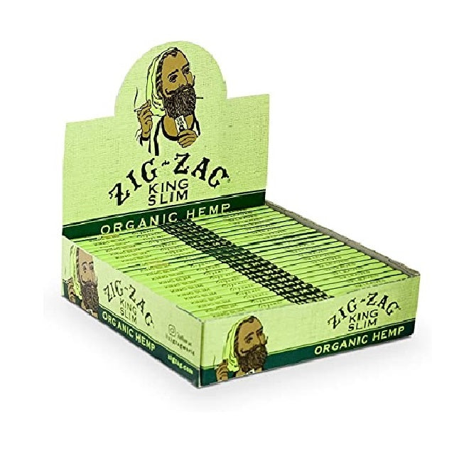 Zig-Zag Organic Hemp King Slim Paper 24ct