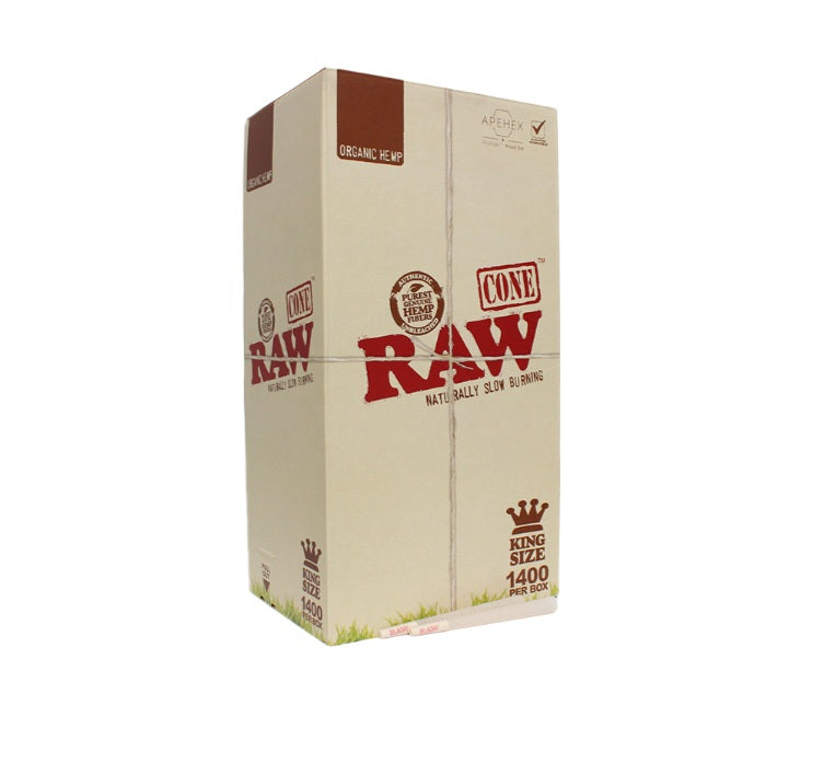 RAW Organic King Size Cone 1400ct