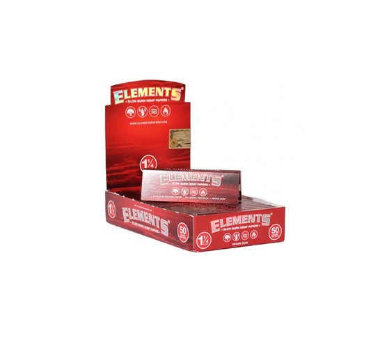 Elements Red 1 1/4 Hemp Paper 25pk
