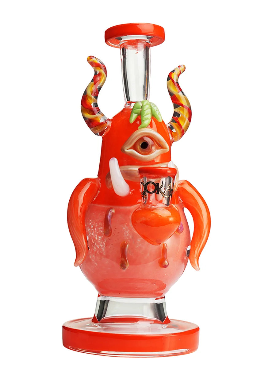 LOOKAH 8" Mini One-Eyed Monster Glass Water Pipe (WP1205)