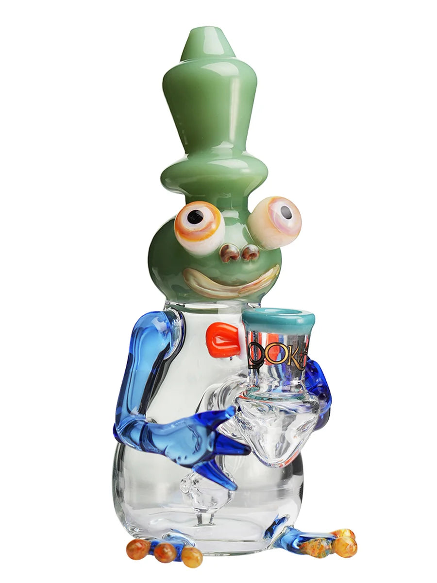 LOOKAH 10" Cool Frog Themed Dab Rig (WPC1216)