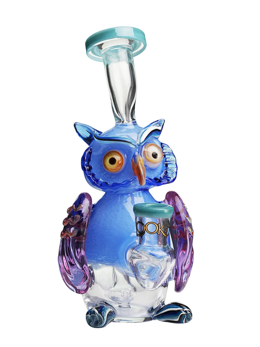 LOOKAH 9" Mini Nerdy Owl Dab Rig (WPC1217)