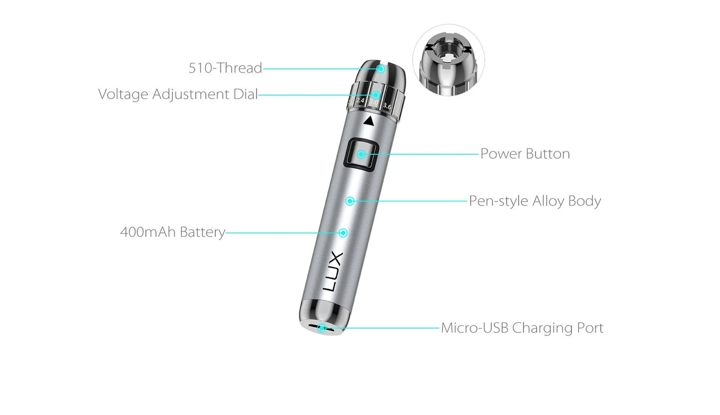 Yocan Lux Cartridge Battery 20ct