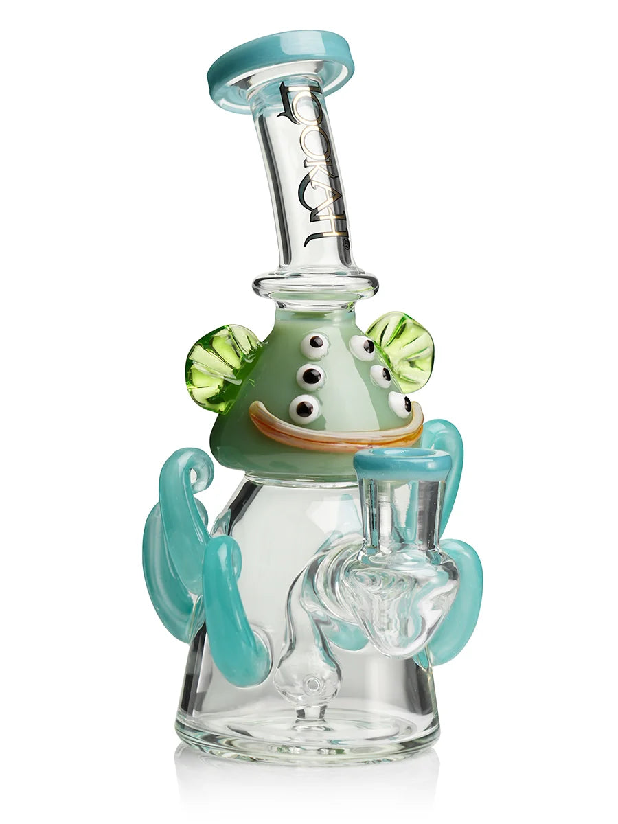 LOOKAH 10" Mini Cute Six Eyes Clown Octopus Dab Rig (WPC1213)