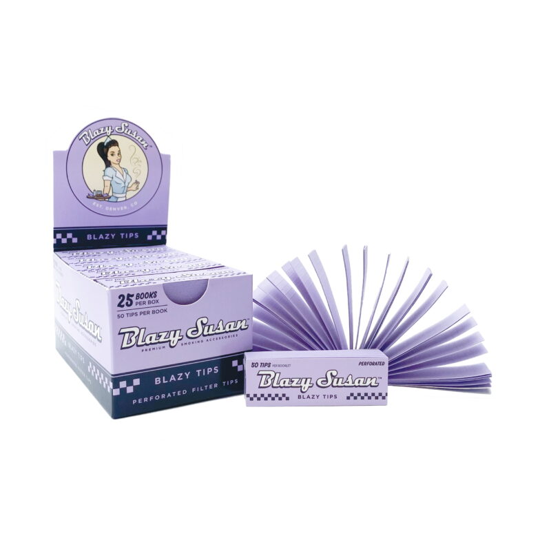 Blazy Susan Purple Filter Tips 25ct