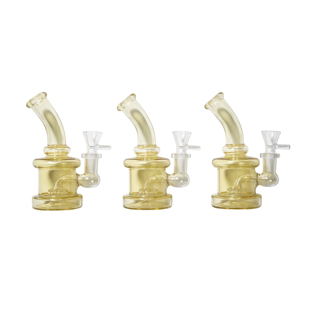 5.5" Full Fumed Showerhead Perc Water Pipe