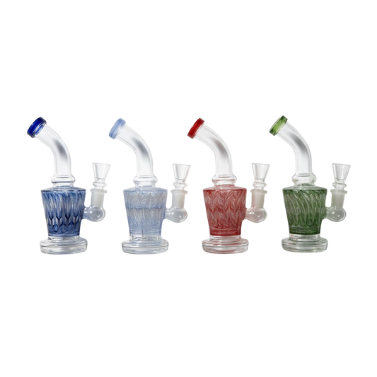 7” BEND TUBE WATER PIPE WITH COLOR DESIGN
