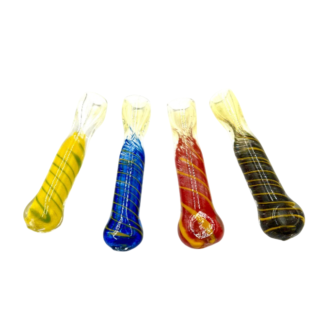 3" Twisted Color Inside Frit Fumed Chillum