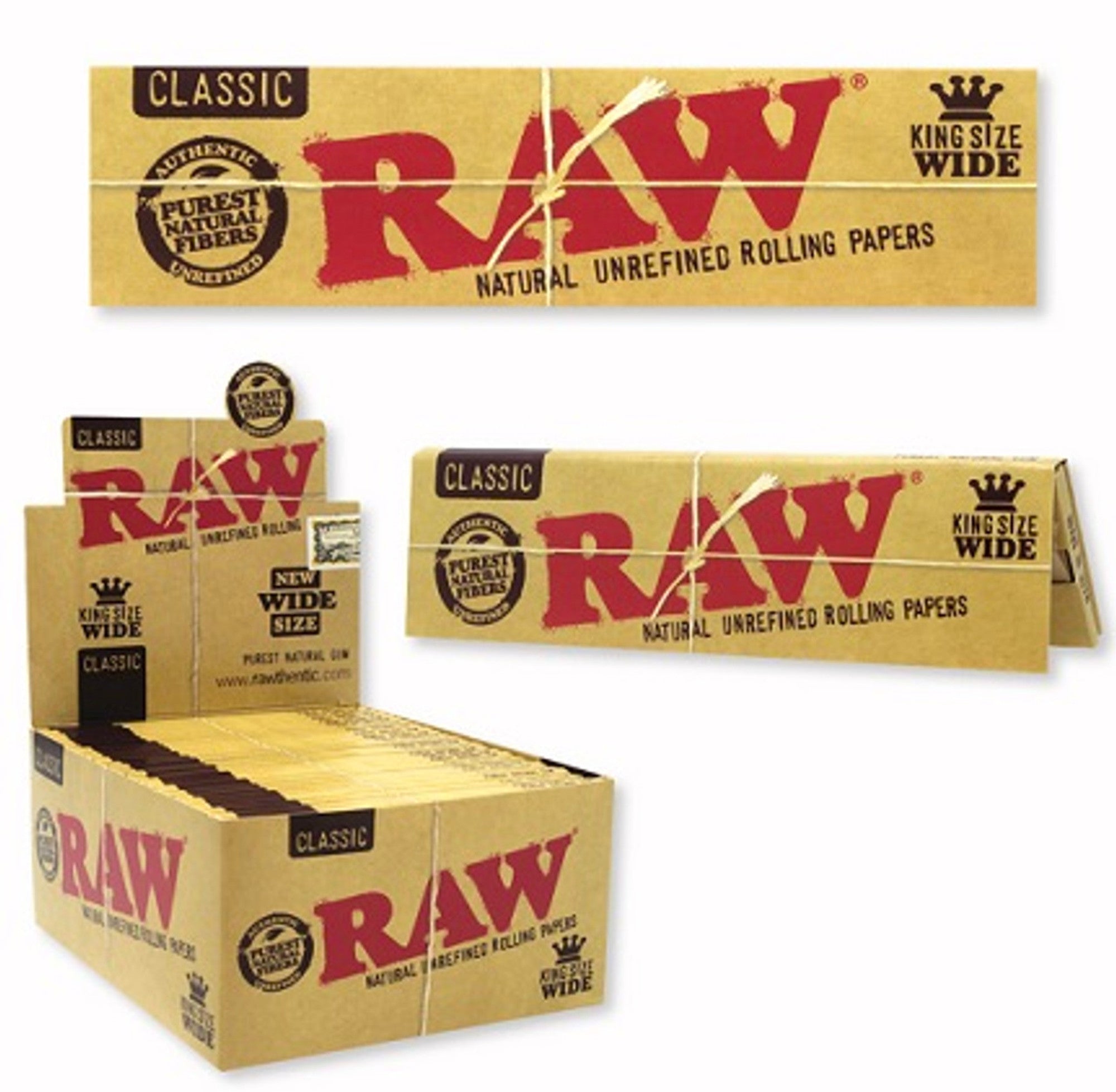 RAW Classic King Size Wide Paper 50ct