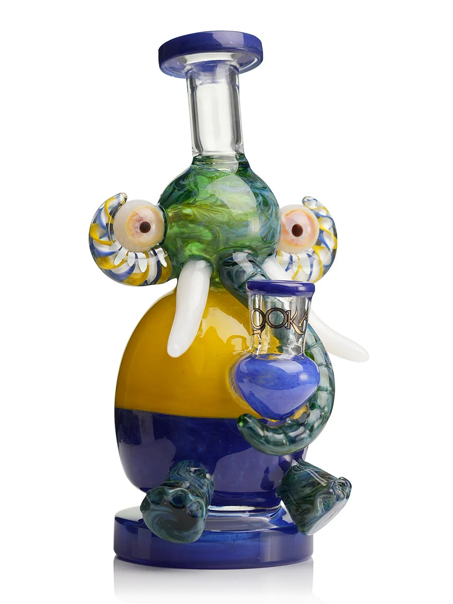 LOOKAH 9" Mini Multicolored Elephant Dab Rig (WPC1209)