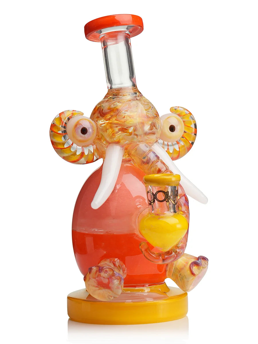 LOOKAH 9" Mini Multicolored Elephant Dab Rig (WPC1209)