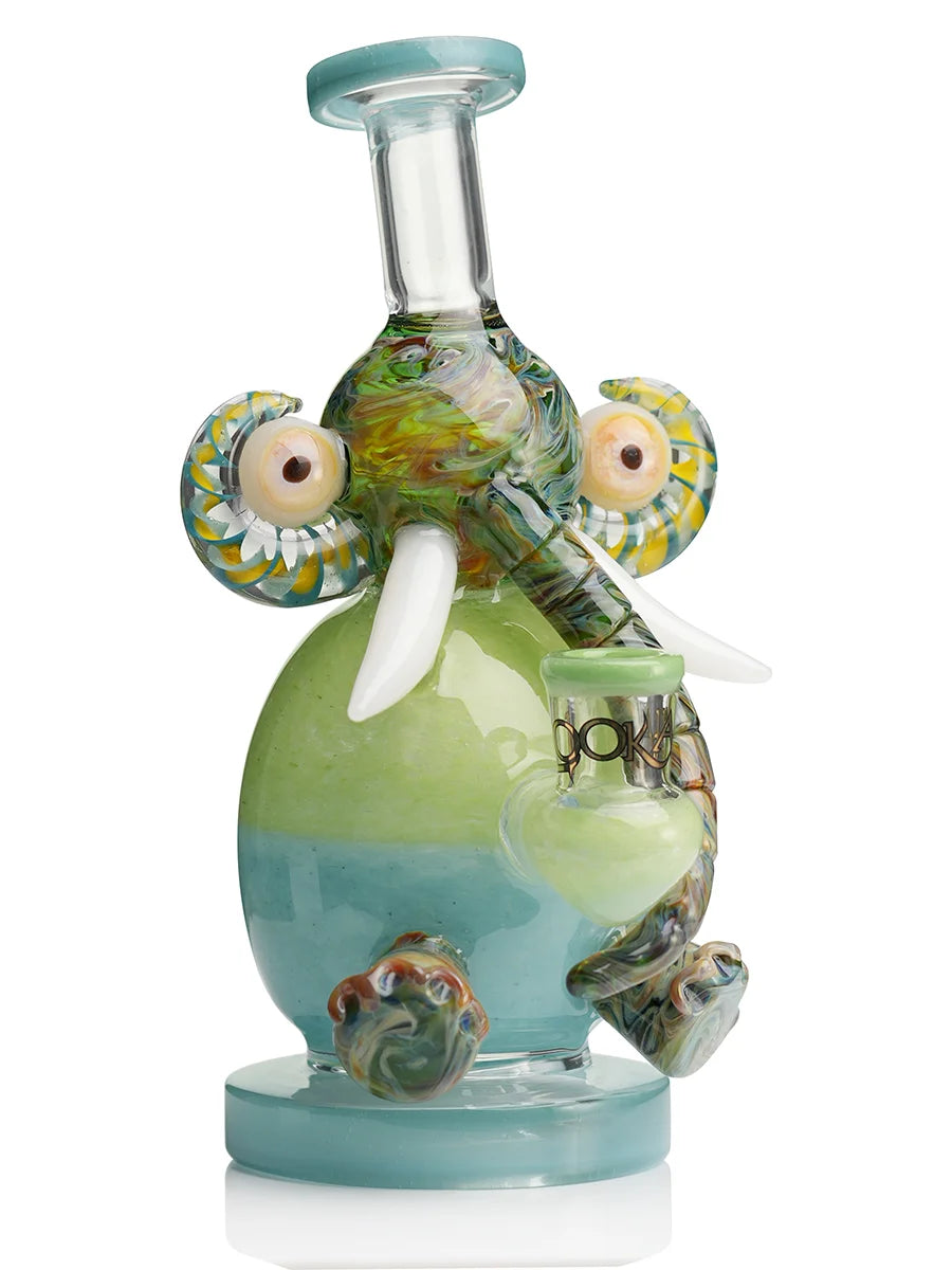 LOOKAH 9" Mini Multicolored Elephant Dab Rig (WPC1209)