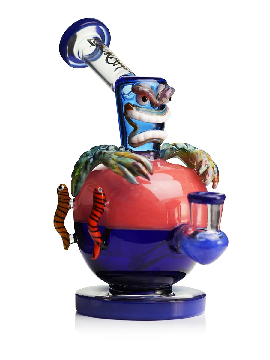 LOOKAH 9" Mini Poison Apple Glass Water Pipe (WPC1210)