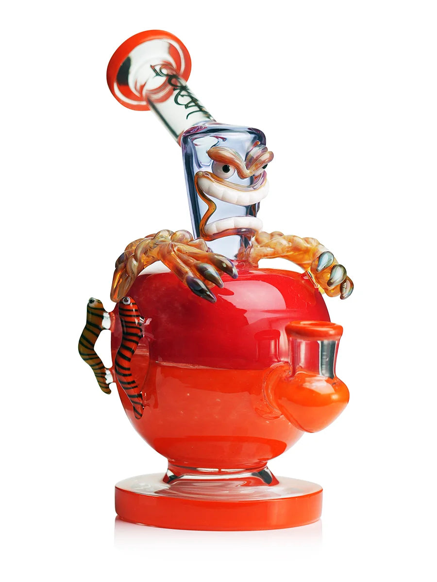 LOOKAH 9" Mini Poison Apple Glass Water Pipe (WPC1210)